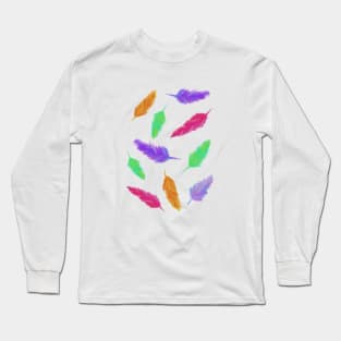 Colorful feathers Long Sleeve T-Shirt